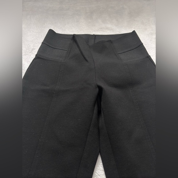 Black High Waist Career Pants Slim Fit Stretch - Picture 4 of 7